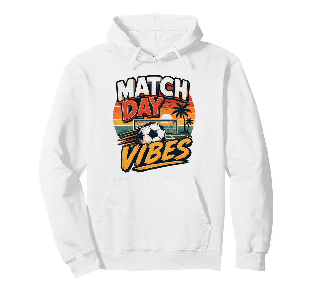 Football Collection Soccer Match Day Hoodie - Minimalist Print for Adults