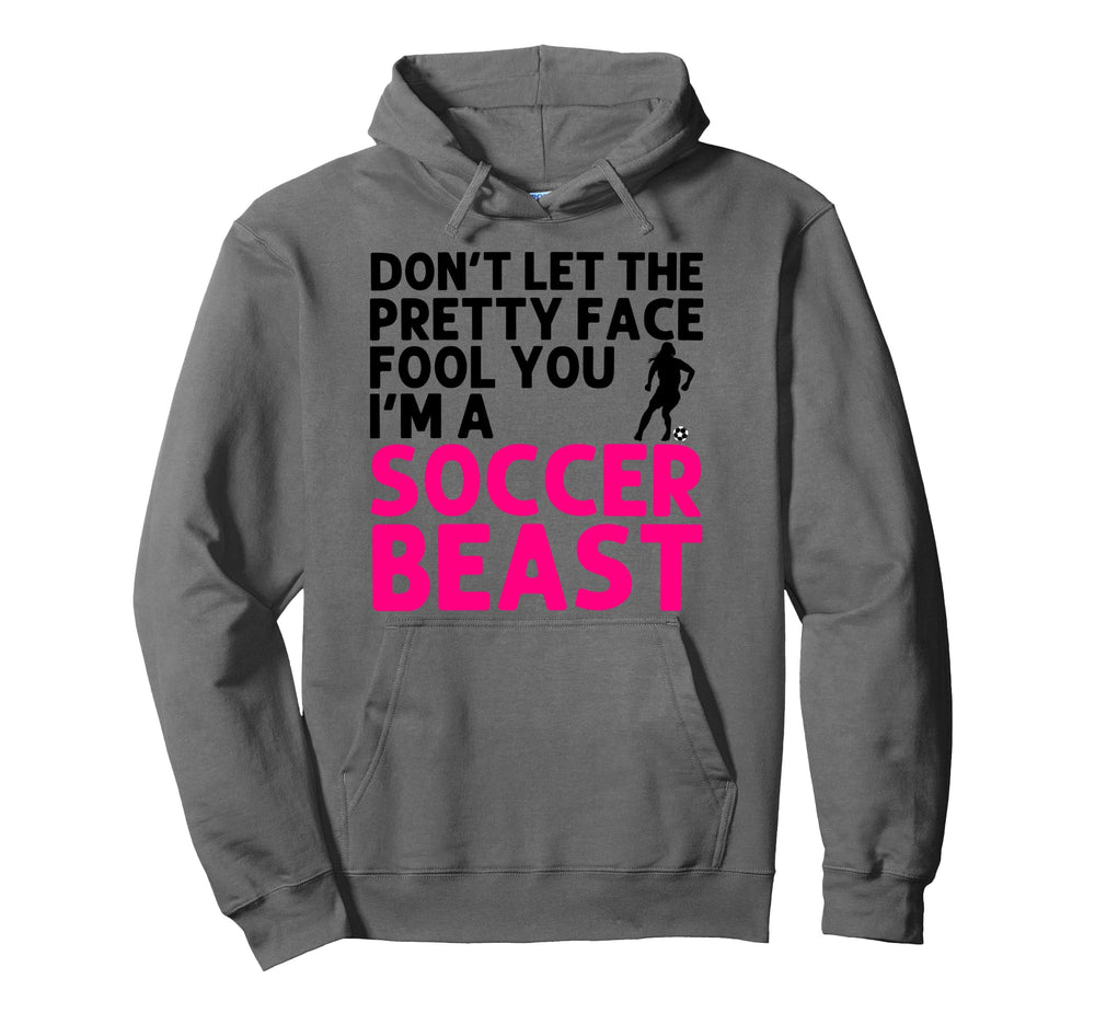 Soccer Art Teen Goalie Soccer Player Hoodie - Fun Novelty Design for Adults
