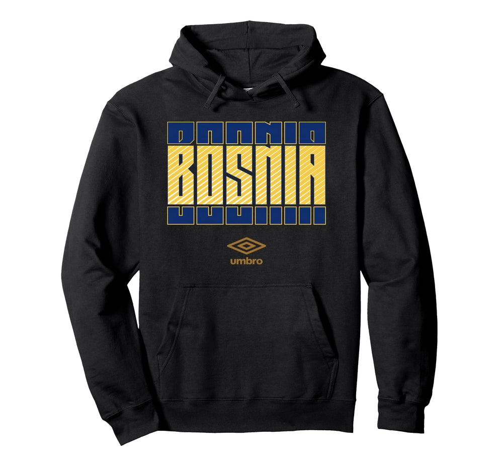 Umbro International Soccer Bosnia Hoodie - Novelty Apparel Men Women