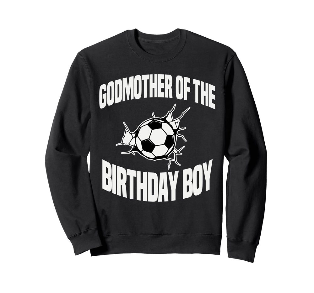 Godmother Birthday Soccer Ball Team Sweatshirt - Graphic Print for Adults