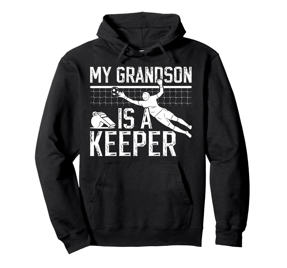 Proud Soccer Keeper Pop Pop Grandpa Hoodie - Trendy Graphic for Adults