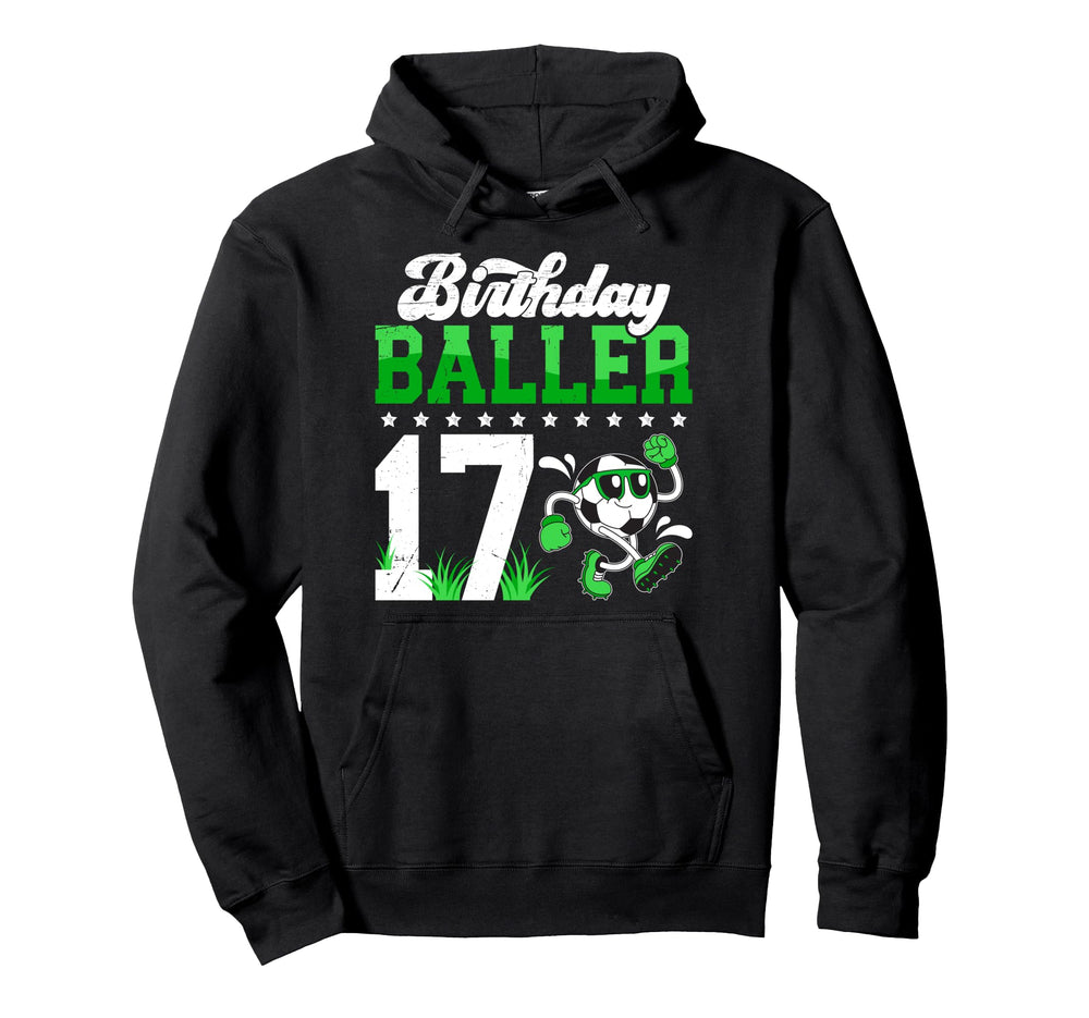 17Th Soccer Birthday Party Seventeen Hoodie - Streetwear Style Men Women