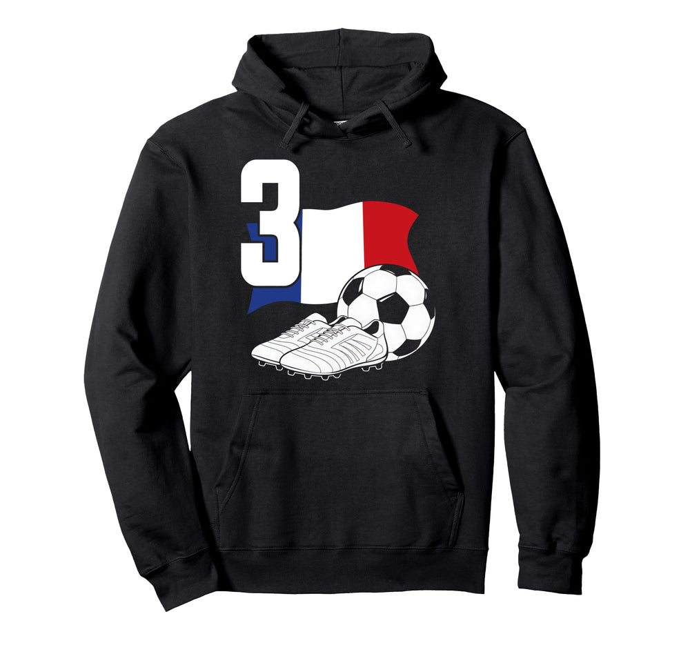3 Soccer Birthday Gift Soccer Fan Hoodie - Casual Everyday Wear Men Women