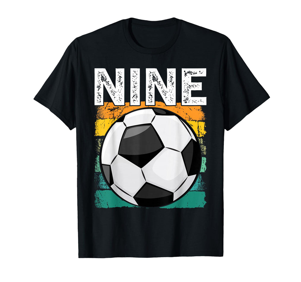 9Th Soccer Birthday 9 Year Old Yr T-Shirt - Novelty Apparel for Adults