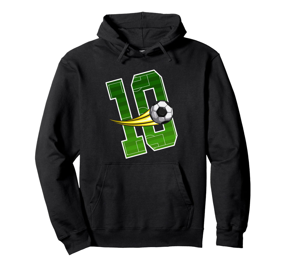 Soccer 10Nd Birthday Im 10 Childrens Hoodie - Graphic Print Men Women