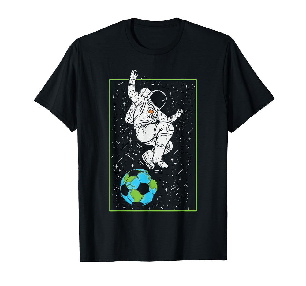 Soccer Astronaut Goalkeeper Sport T-Shirt - Minimalist Print for Adults