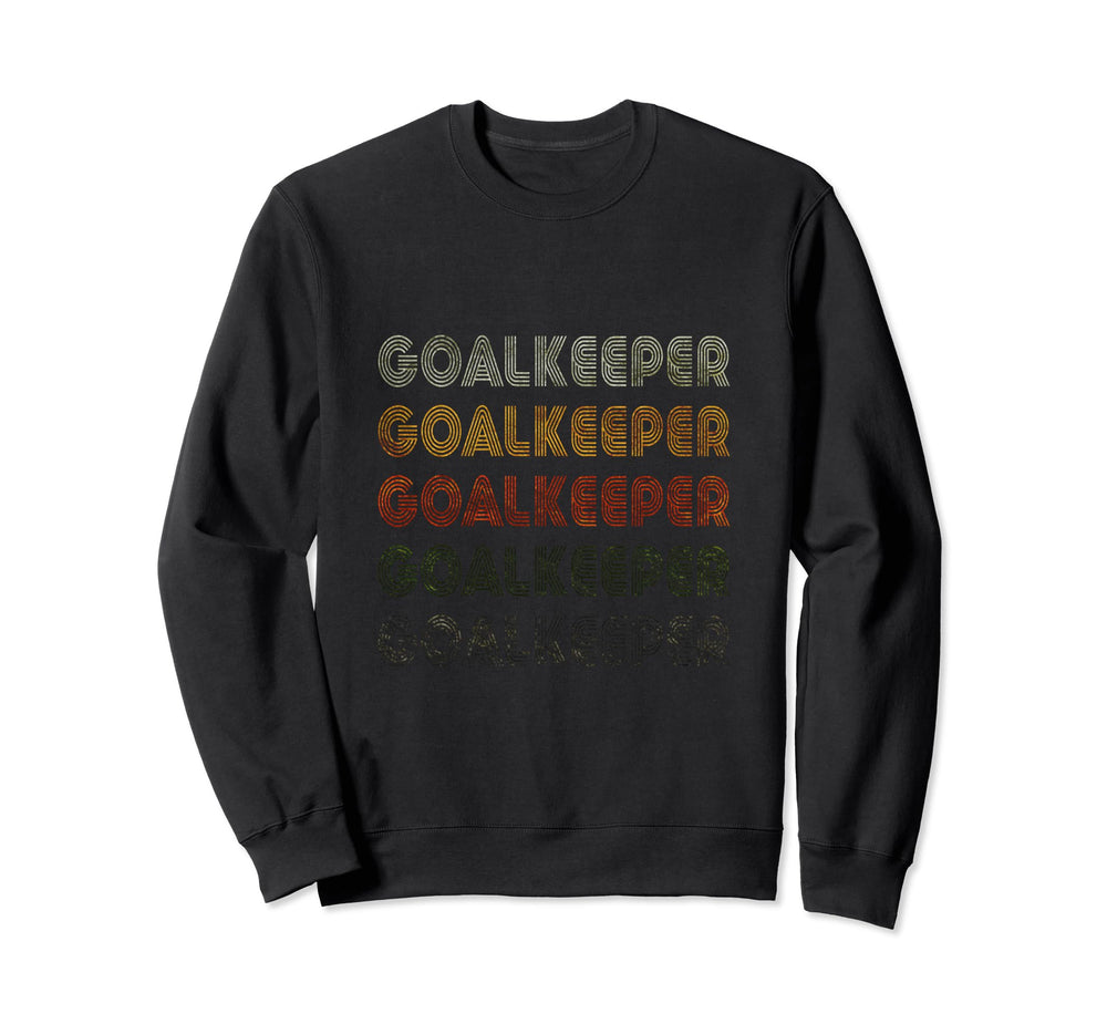 Love Heart Goalkeeper Grunge Sweatshirt - Custom Art Print for Adults