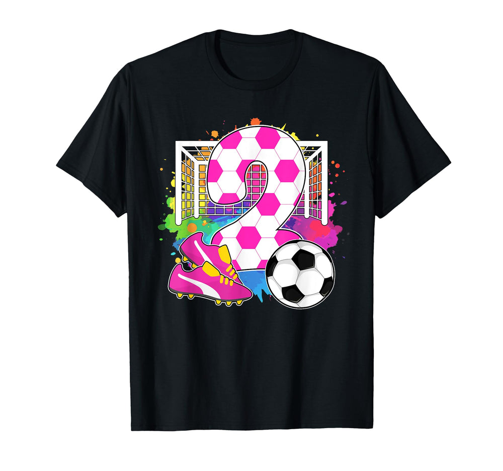 2 Years Old Birthday 2Nd Birthday Soccer T-Shirt - Streetwear Style Unisex