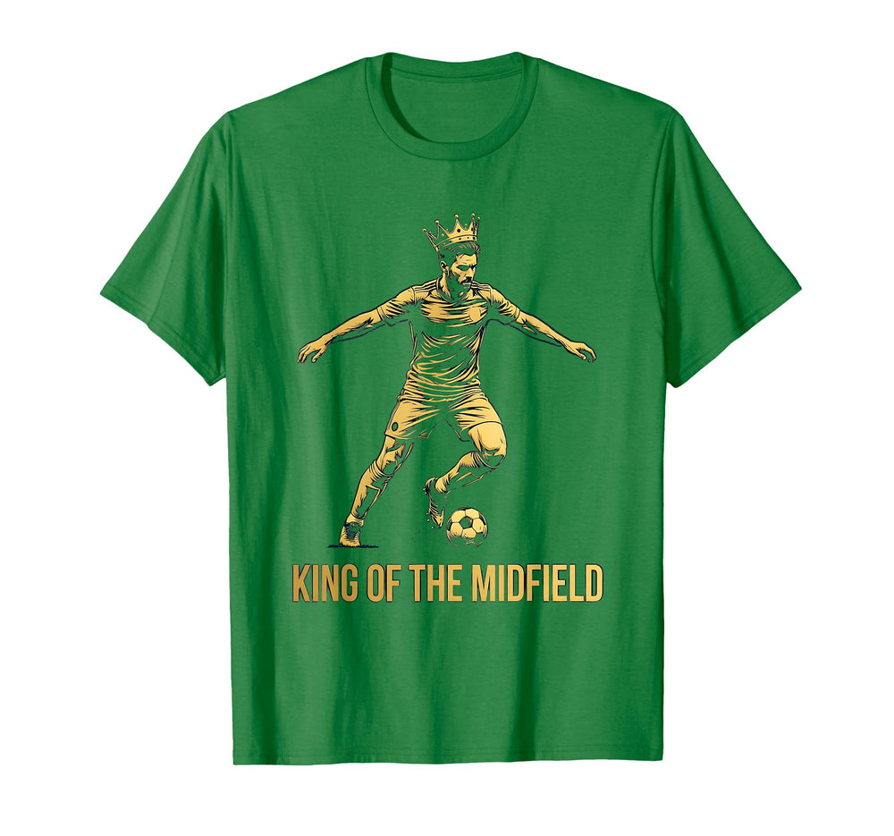 King Midfield Soccer T-Shirt - Unique Graphic for Adults