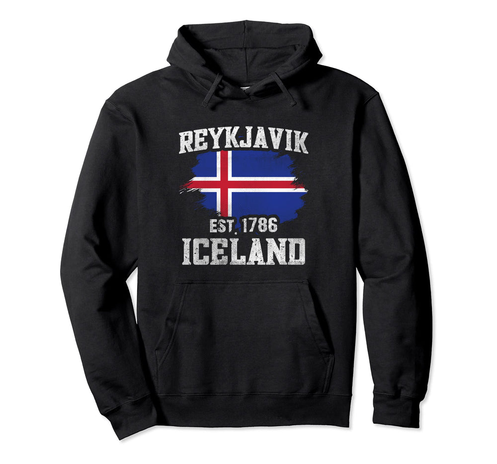 Reykjavik Flag Football Iceland Soccer Hoodie - Aesthetic Graphic Unisex