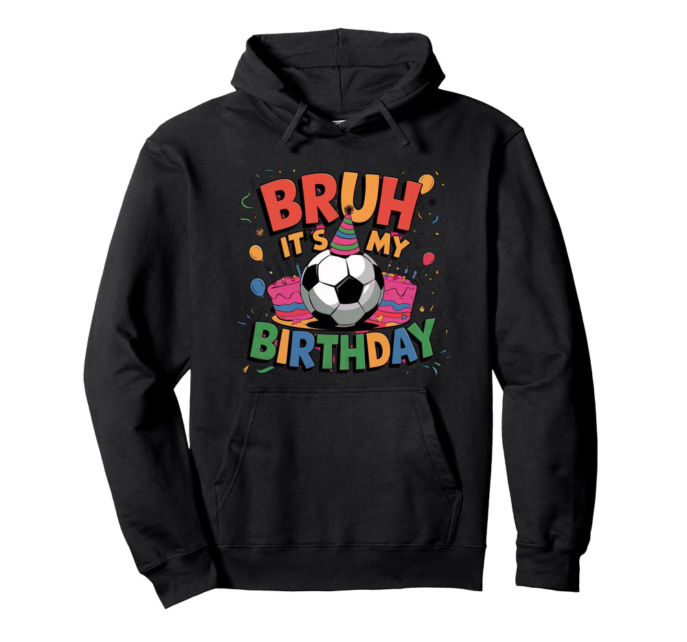 Soccer Theme Birthday Party Hoodie - Casual Everyday Wear Men Women