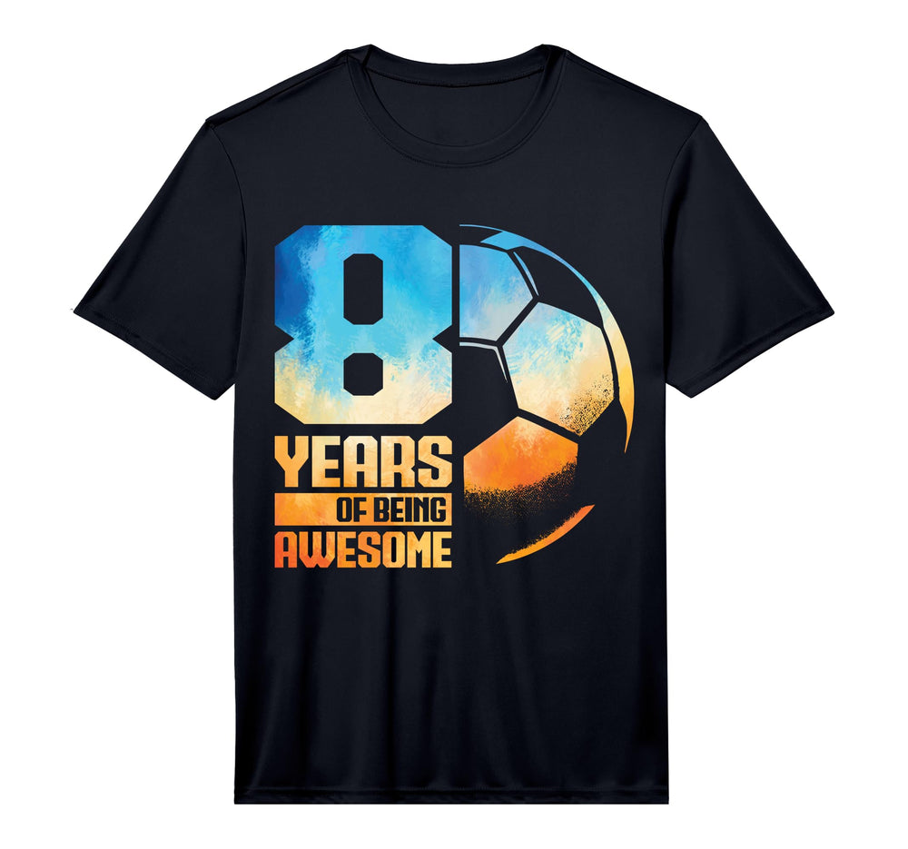 8Th Birthday Soccer Player T-Shirt - Fun Novelty Design for Adults