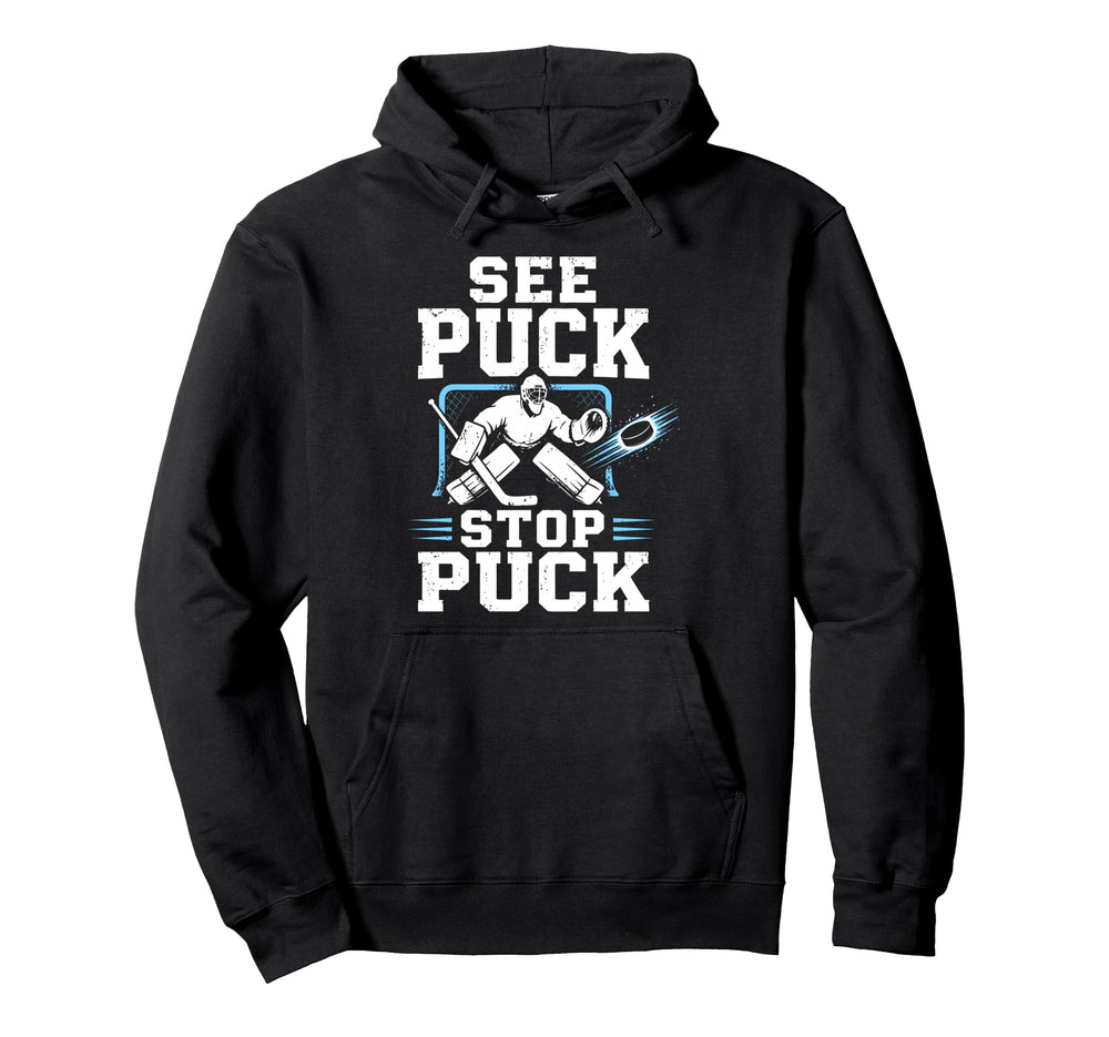 Ice Hockey Goalkeeper Team Goalie Hoodie - Unique Graphic for Adults