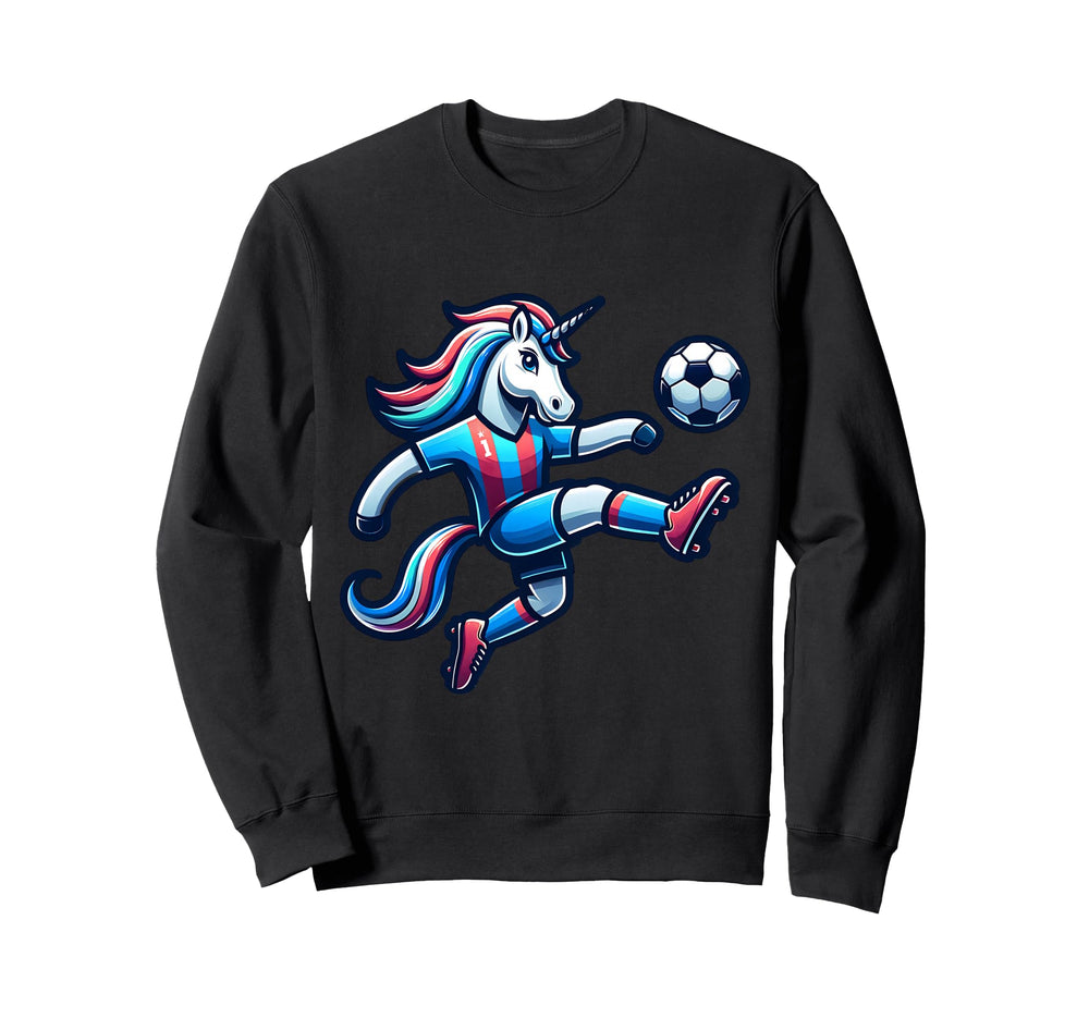 Footballer Unicorn Fans Soccer Team Sweatshirt - Novelty Apparel Men Women
