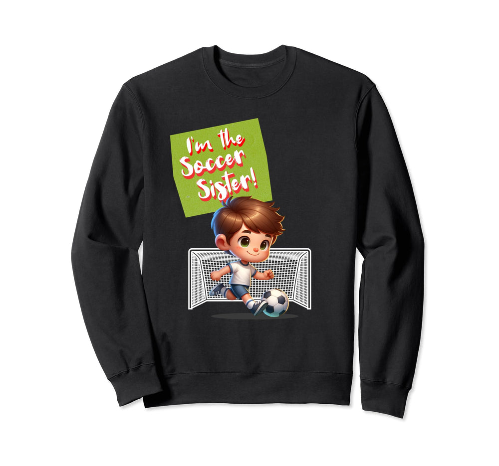 Soccer Birthday Party Sister Sweatshirt - Streetwear Style for Adults