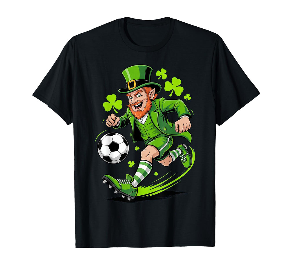 Lucky Striker Leprechaun Soccer T-Shirt - Casual Everyday Wear Men Women