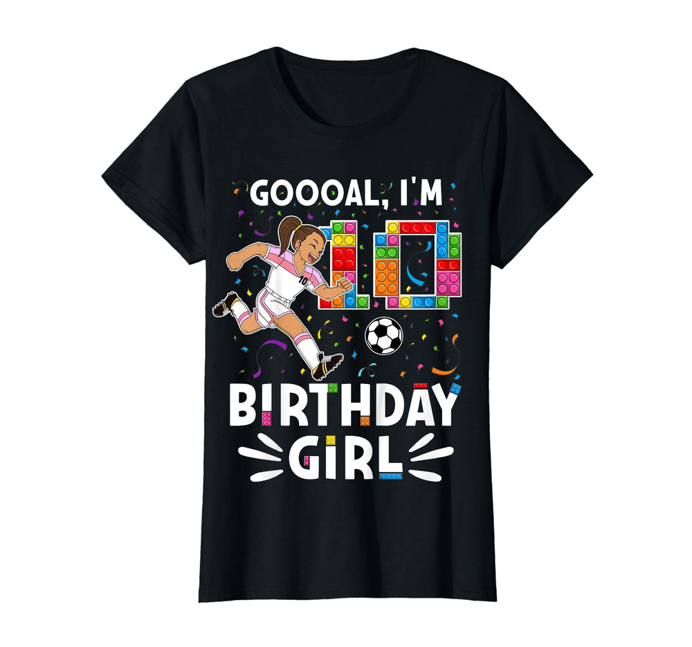 Goooal Im 10 I Building Blocks I 10Th T-Shirt - Novelty Apparel Unisex