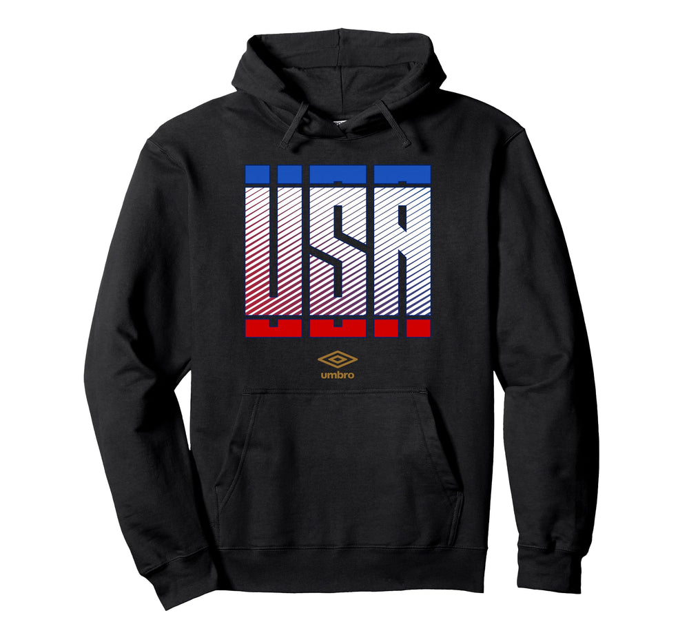 Umbro International Soccer Usa Stacked Hoodie - Novelty Apparel Men Women