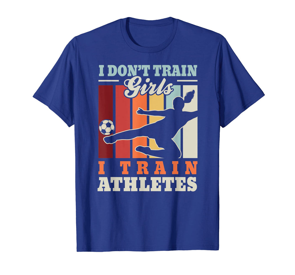 I Train Athletes Football Trainer T-Shirt - Minimalist Print Unisex