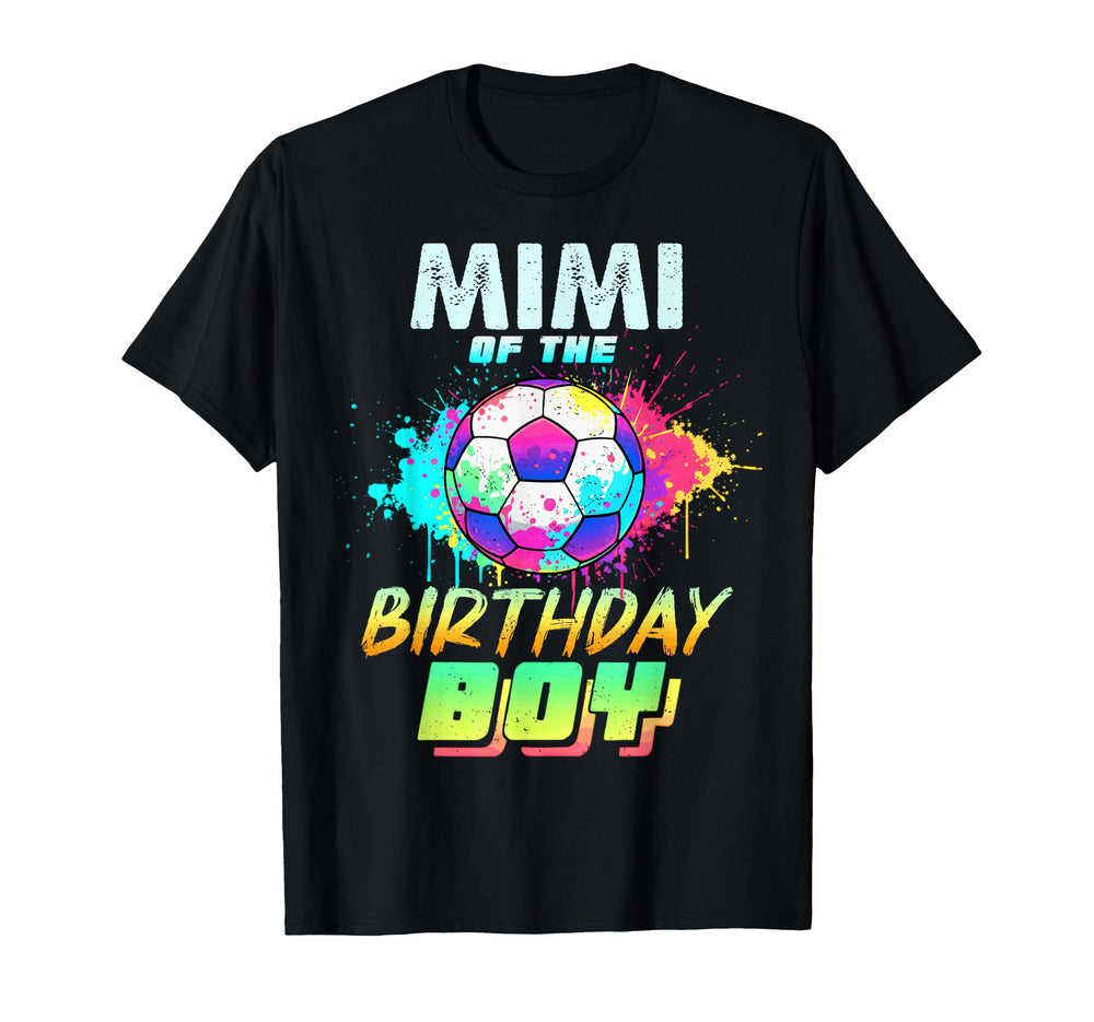Mimi Birthday Soccer Ball Colorful T-Shirt - Aesthetic Graphic for Adults