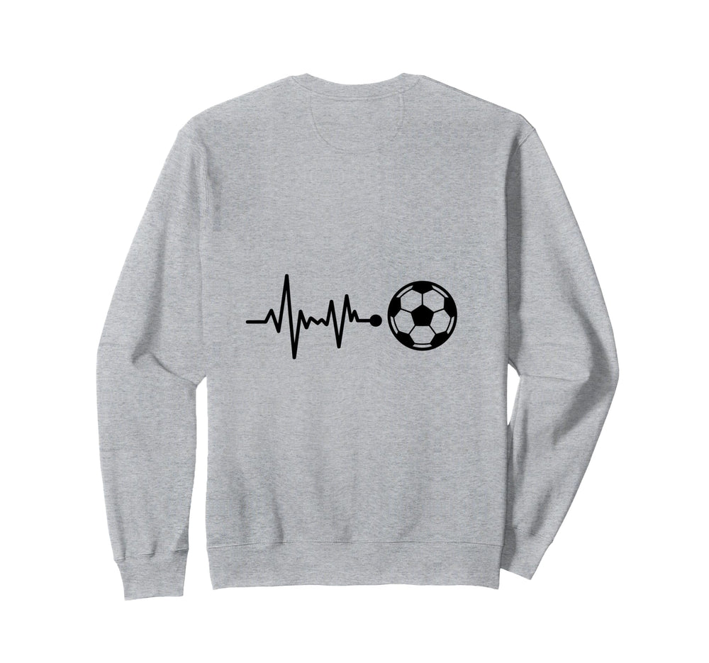 Heartbeat Soccer Ball Passion Sweatshirt - Trendy Graphic Unisex