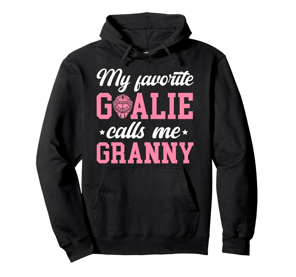 Proud Ice Hockey Goalie Granny Hockey Hoodie - Streetwear Style for Adults