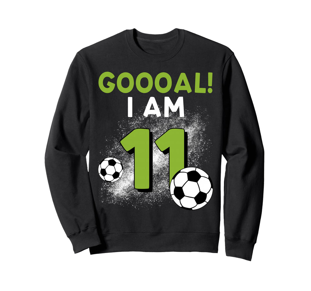 11Th Birthday Soccer Theme 11Year Old Sweatshirt - Custom Art Print Unisex