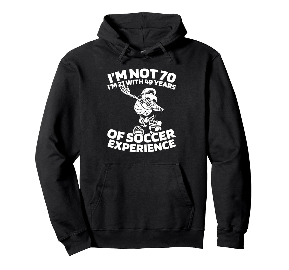 70 Years Old Team Player Sports Hoodie - Fun Novelty Design for Adults