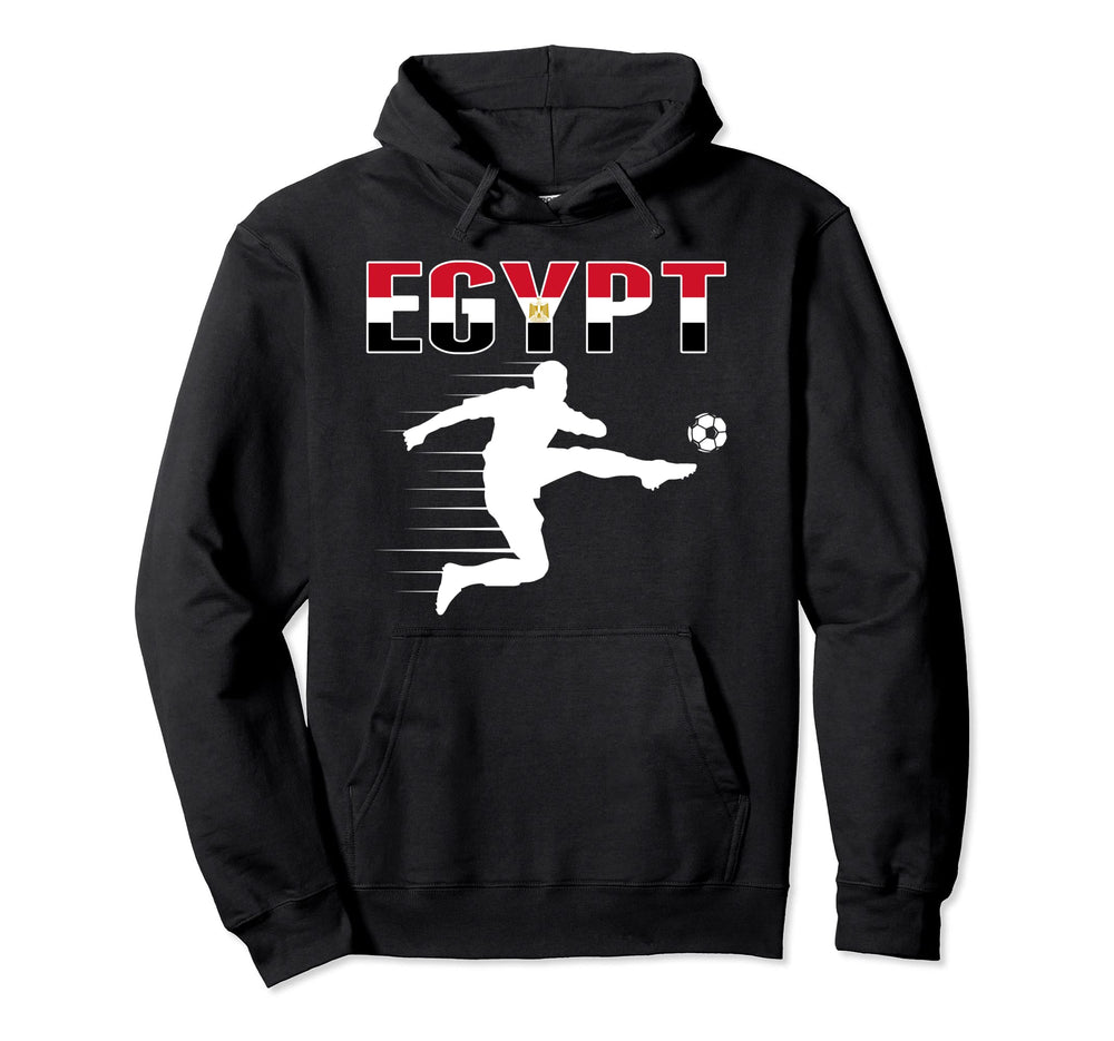 Egypt Soccer Lovers Jersey Support Hoodie - Trendy Graphic for Adults