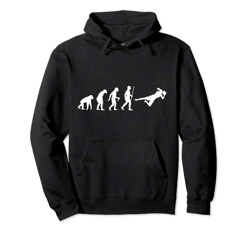 Soccer Goalie Saving Ball Hoodie - Fun Novelty Design Men Women