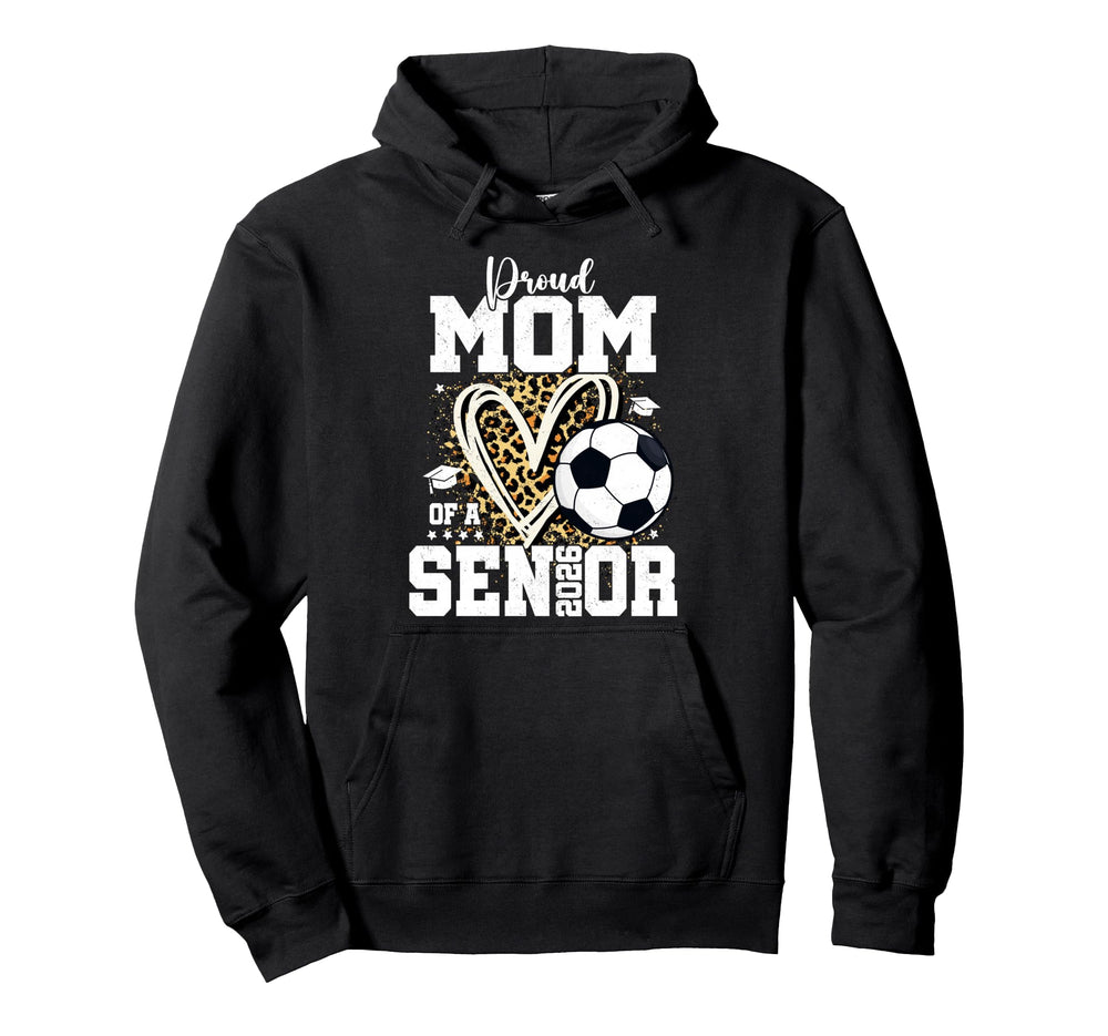 Senior Mom Class 2026 Soccer Graduation Hoodie - Minimalist Print Unisex