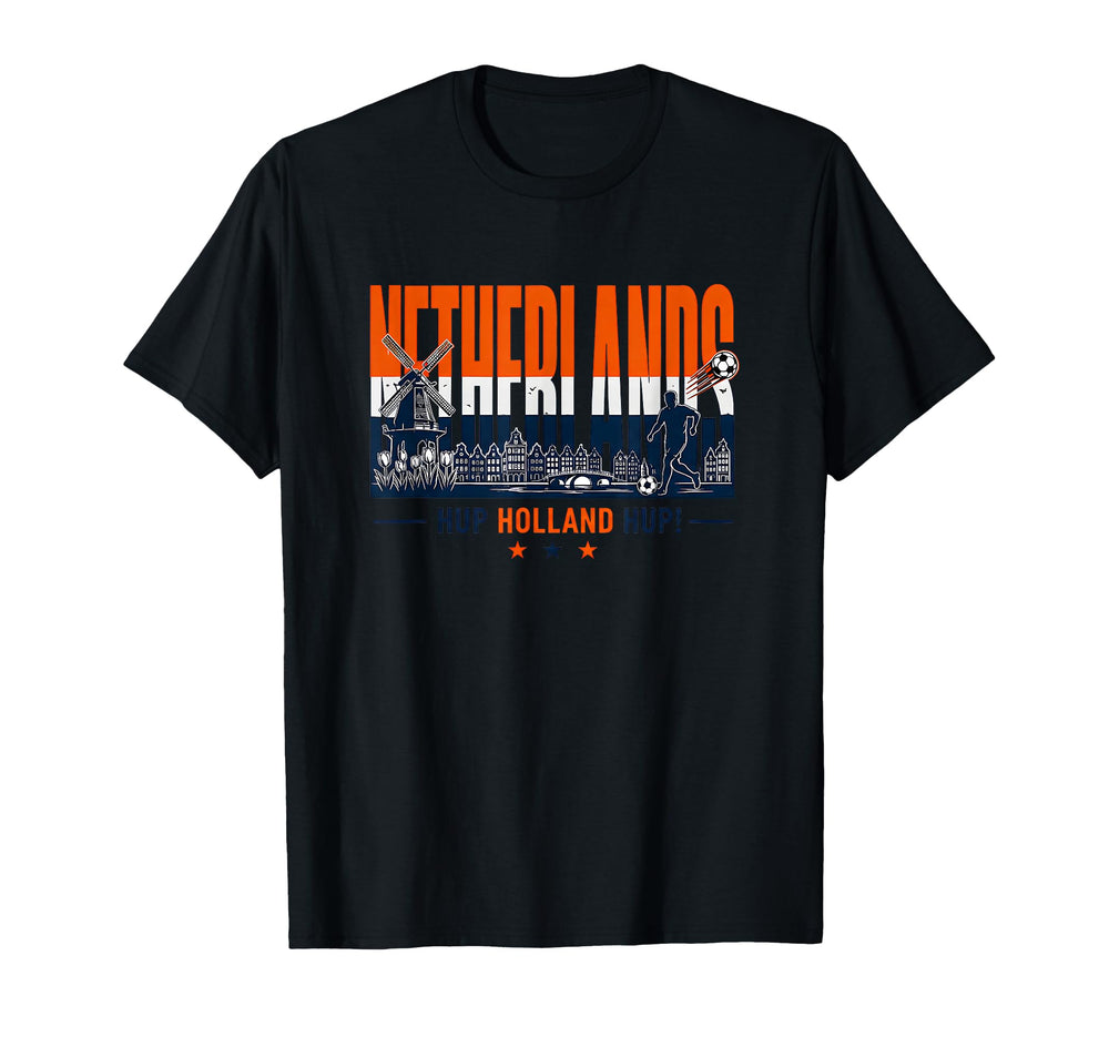 Netherlands Soccer Hup Holland Hup T-Shirt - Minimalist Print for Adults