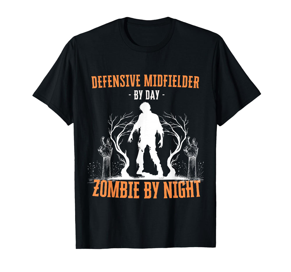 Defensive Midfielder Day Zombie T-Shirt - Casual Everyday Wear Men Women