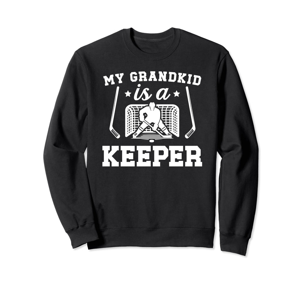 Proud Hockey Goalkeeper Grandpa Sweatshirt - Aesthetic Graphic Unisex