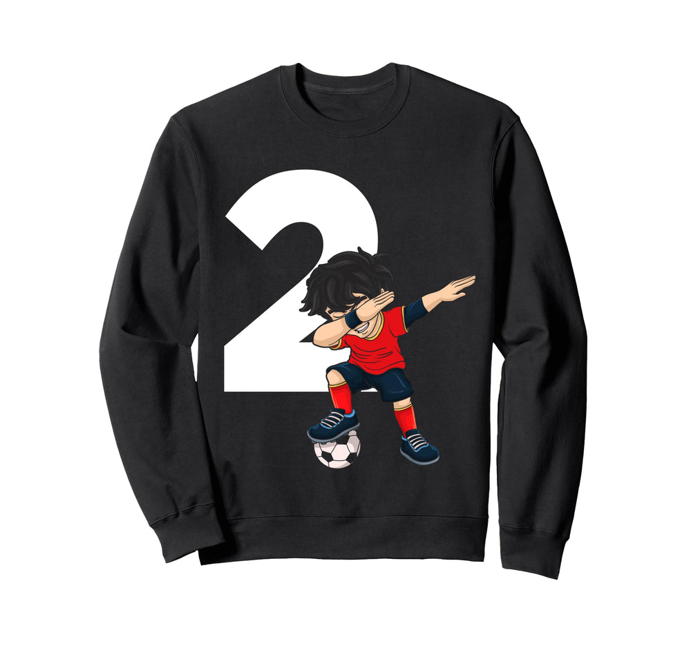 2 Soccer Birthday Gift Soccer Fan Sweatshirt - Minimalist Print Unisex