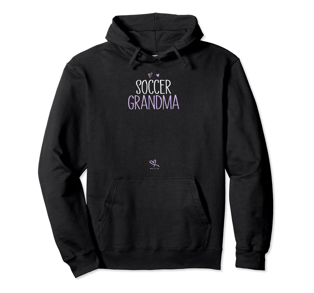 Soccer Grandma Soccer Heart Illustration Hoodie - Streetwear Style Unisex