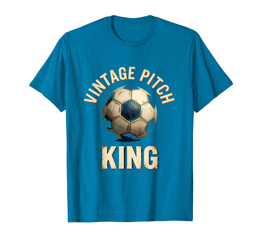 Pitch King Soccer Ball T-Shirt - Fun Novelty Design Unisex