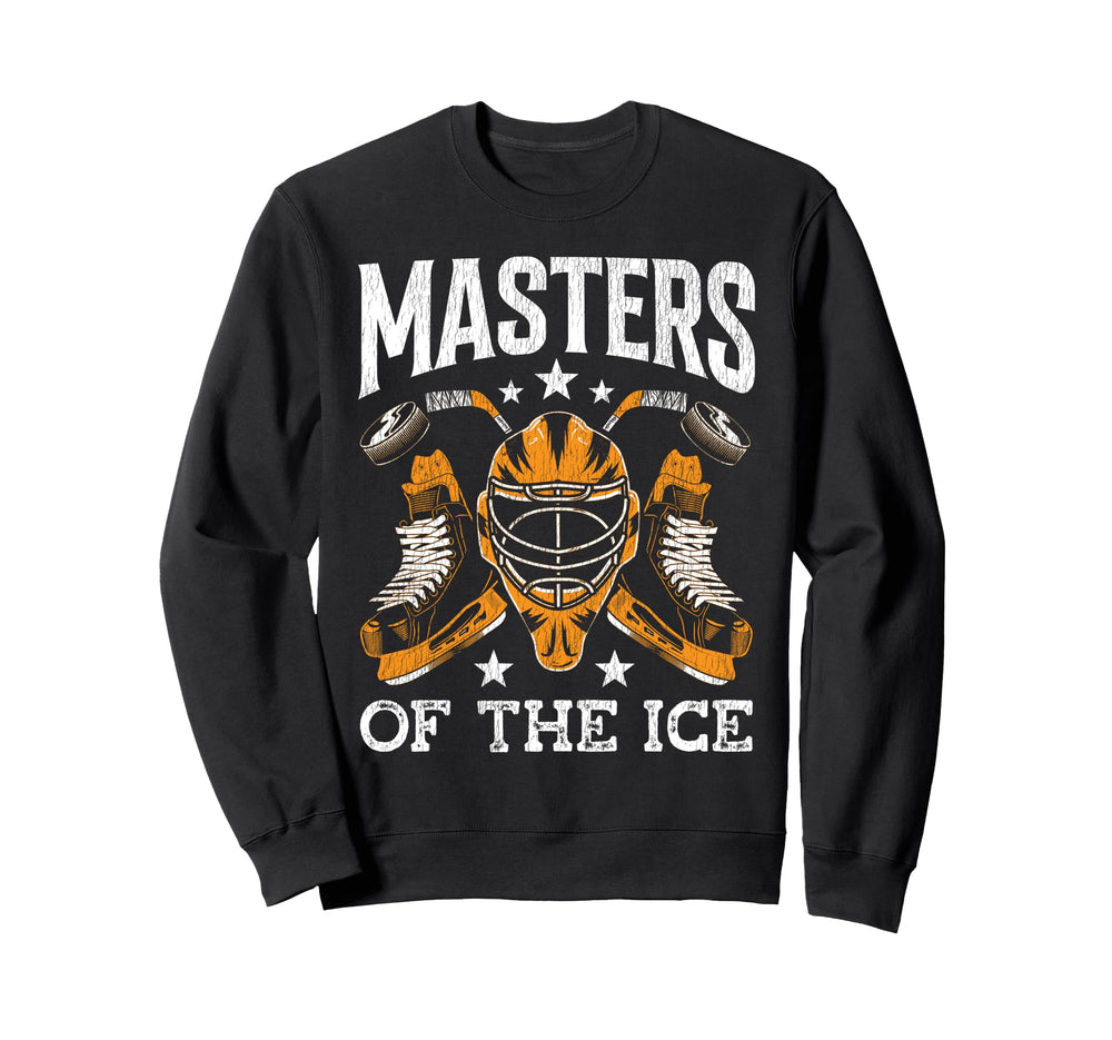Ice Hockey Goalie Goalkeeper Masters Ice Sweatshirt - Unique Graphic Unisex