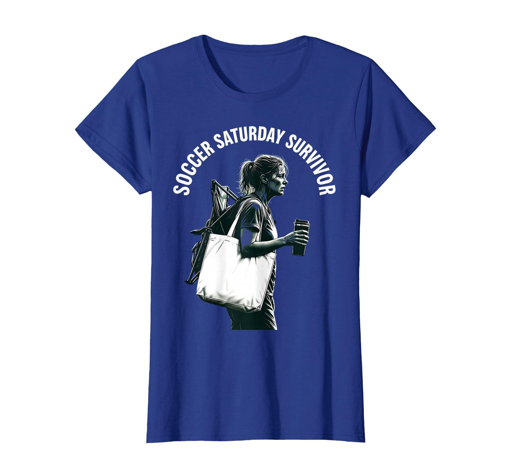 Soccer Saturday Survivor Soccer Mom T-Shirt - Streetwear Style for Adults