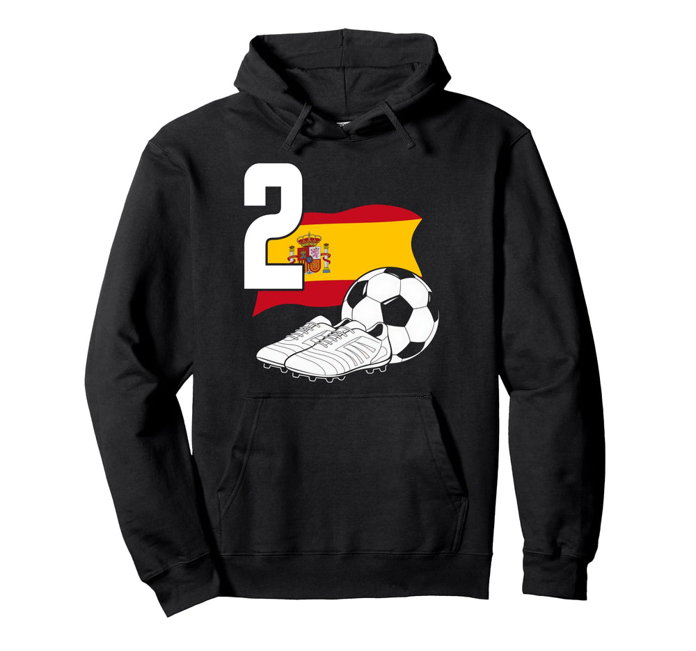 2 Soccer Birthday Gift Soccer Fan Sports Hoodie - Graphic Print for Adults