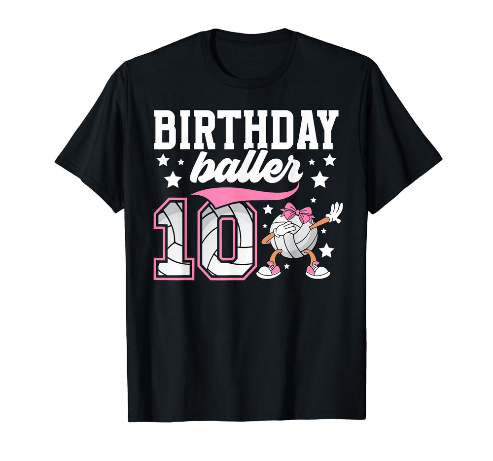 10Th Birthday Volleyball Ten Year Old T-Shirt - Unique Graphic for Adults