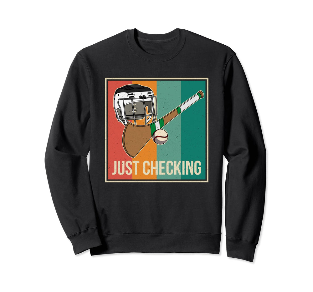 Hurling Helmet Athletic Goalkeeper Sweatshirt - Unique Graphic Unisex