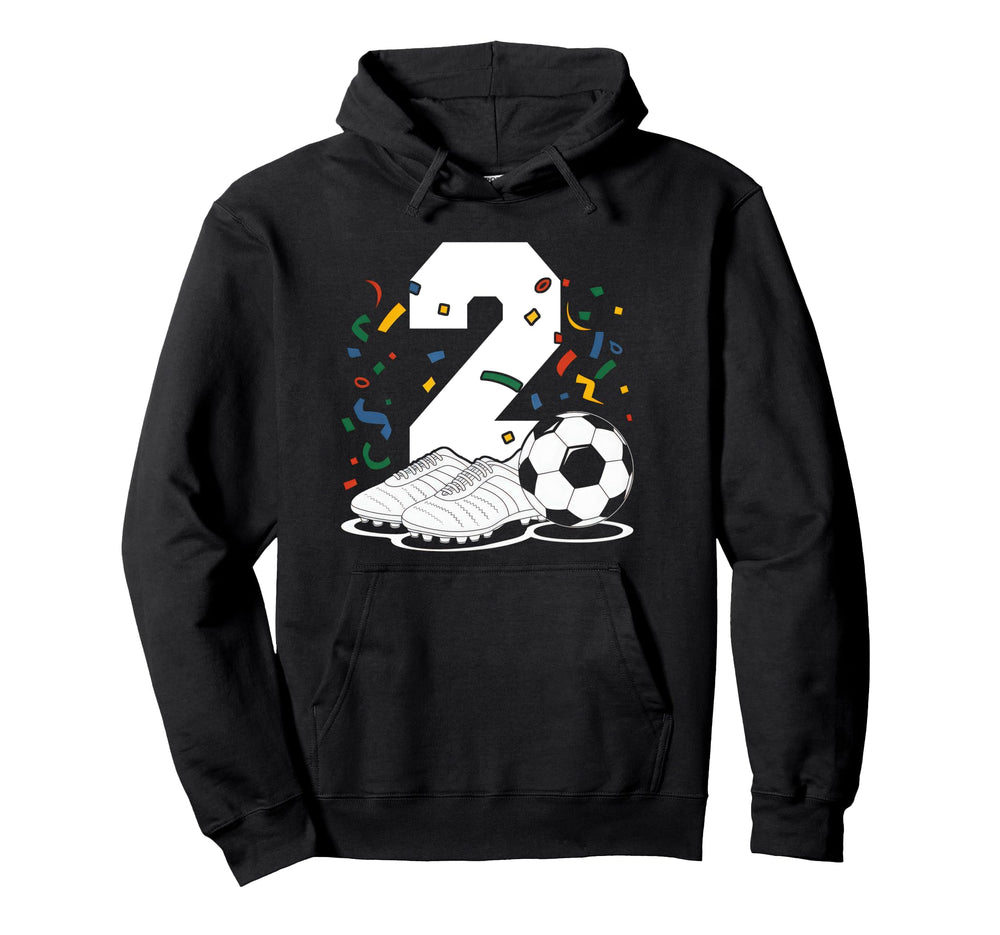 2 Soccer Birthday Gift Soccer Fan Hoodie - Streetwear Style Men Women