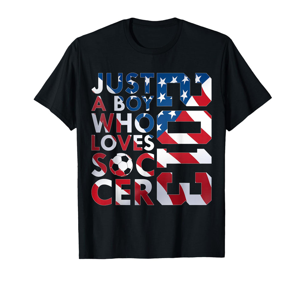 2013 Just Who Loves Soccer 13Th T-Shirt - Minimalist Print Men Women