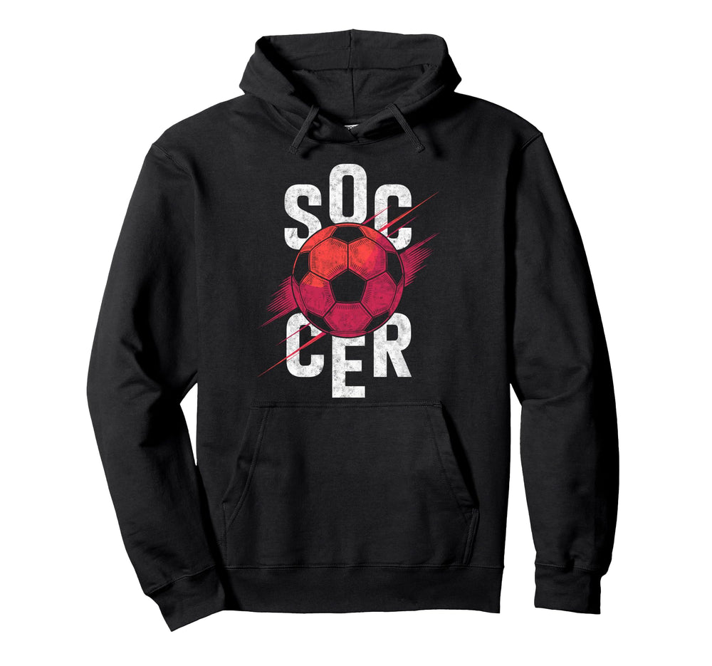 Soccer Football Ball Soccer Player Hoodie - Casual Everyday Wear Unisex
