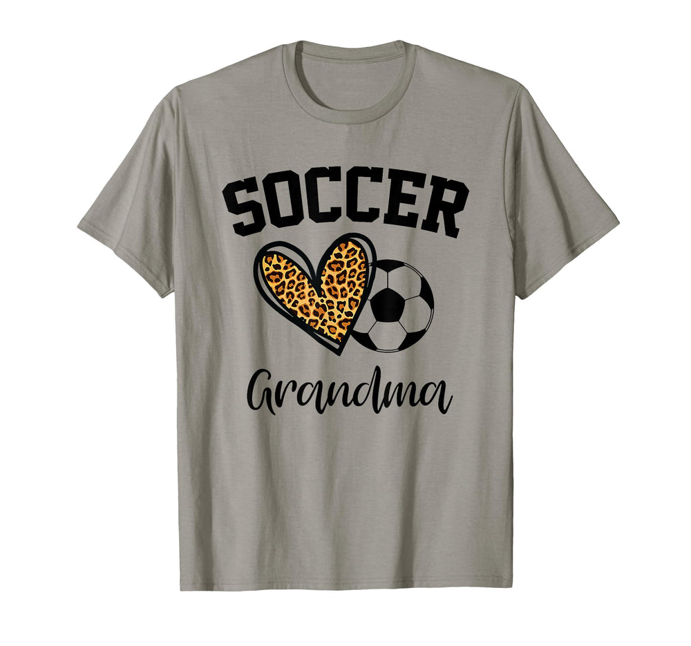 Soccer Grandma Leopard Heart Funny T-Shirt - Streetwear Style Unisex