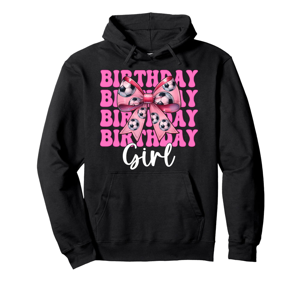 Birthday Soccer Soccer Mom Mama Coquette Hoodie - Novelty Apparel Unisex