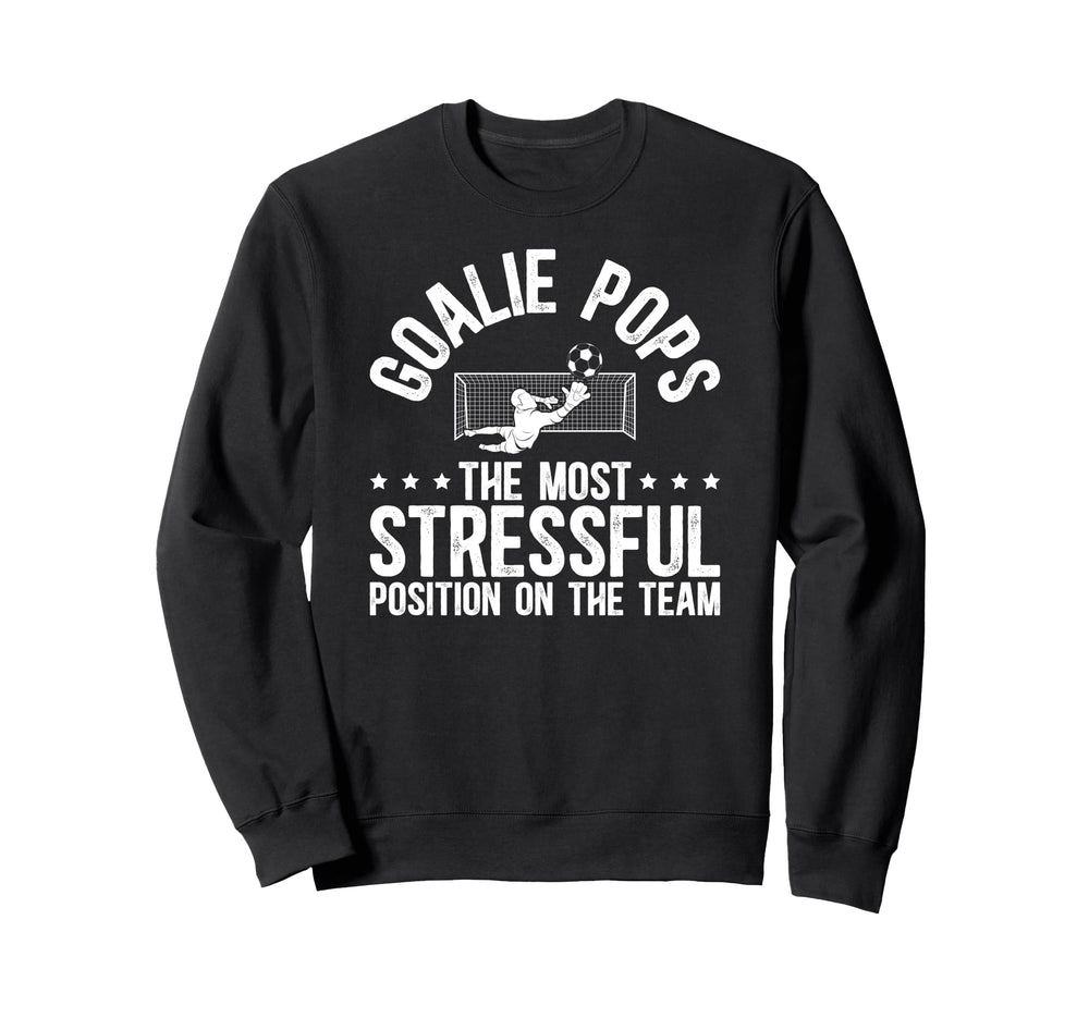 Soccer Goalie Pops Definition Sweatshirt - Minimalist Print for Adults