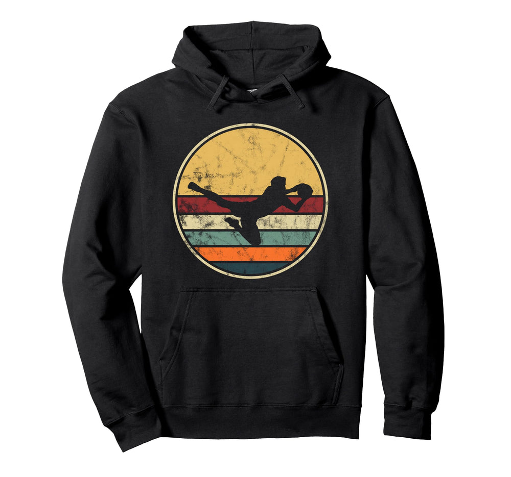 Goalkeeper Distressed Soccer Jersey Hoodie - Novelty Apparel for Adults