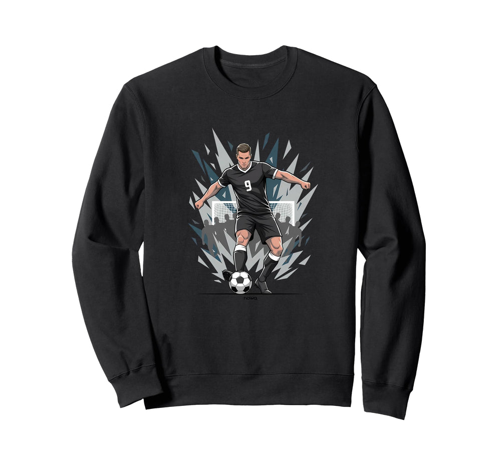 Football Soccer Striker Scoring Sweatshirt - Graphic Print Men Women